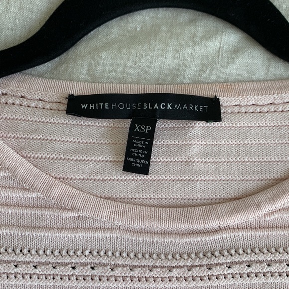 White House Black Market Light Pink Bell Sleeve Sweater size XSP (petite size) - Picture 7 of 9